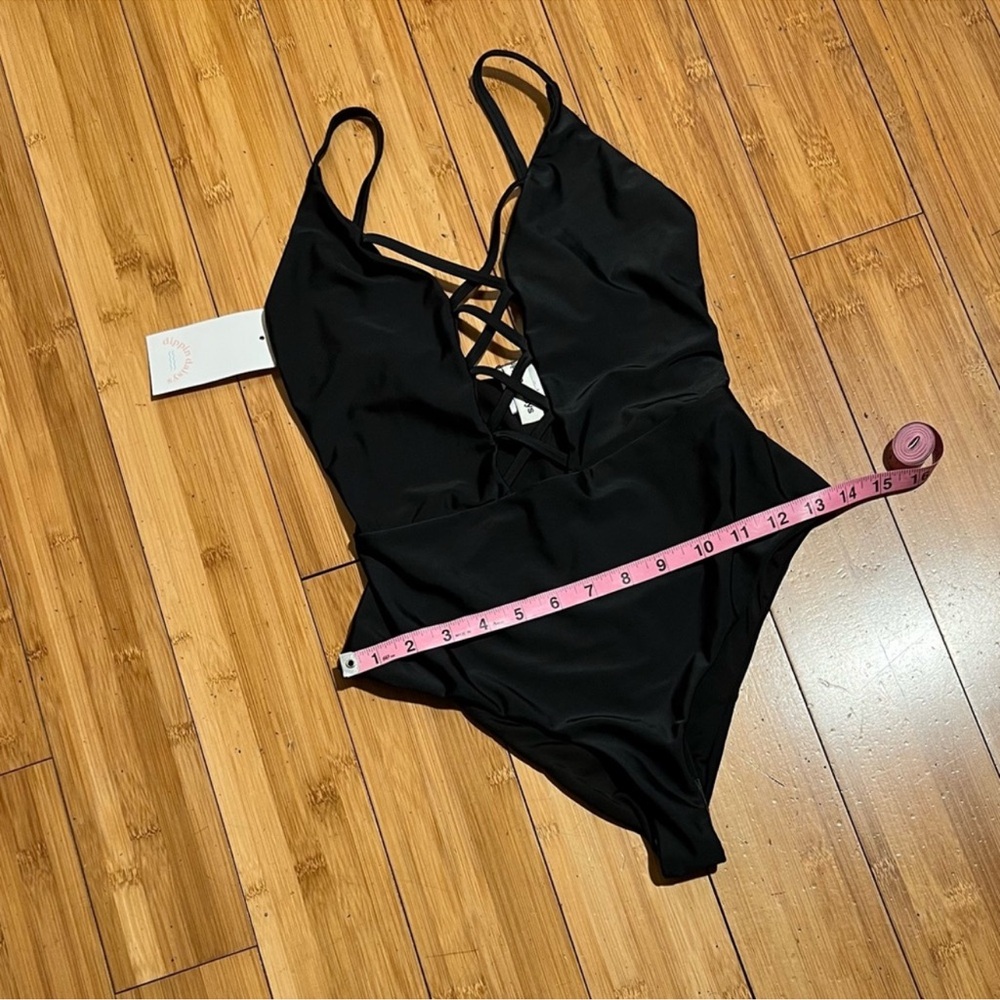 NWT Anthropologie x Dippin Daisy's Bliss One-Piece Swimsuit In Black Size XS - Picture 12 of 16